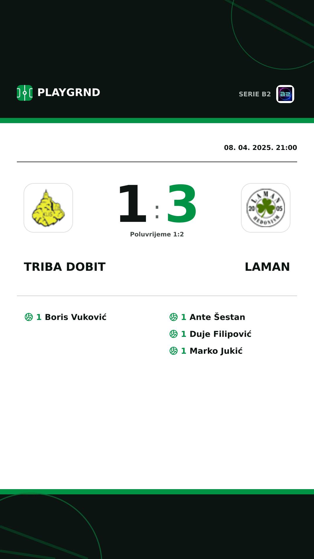 Instagram slika: Triba Dobit 1:3 Laman