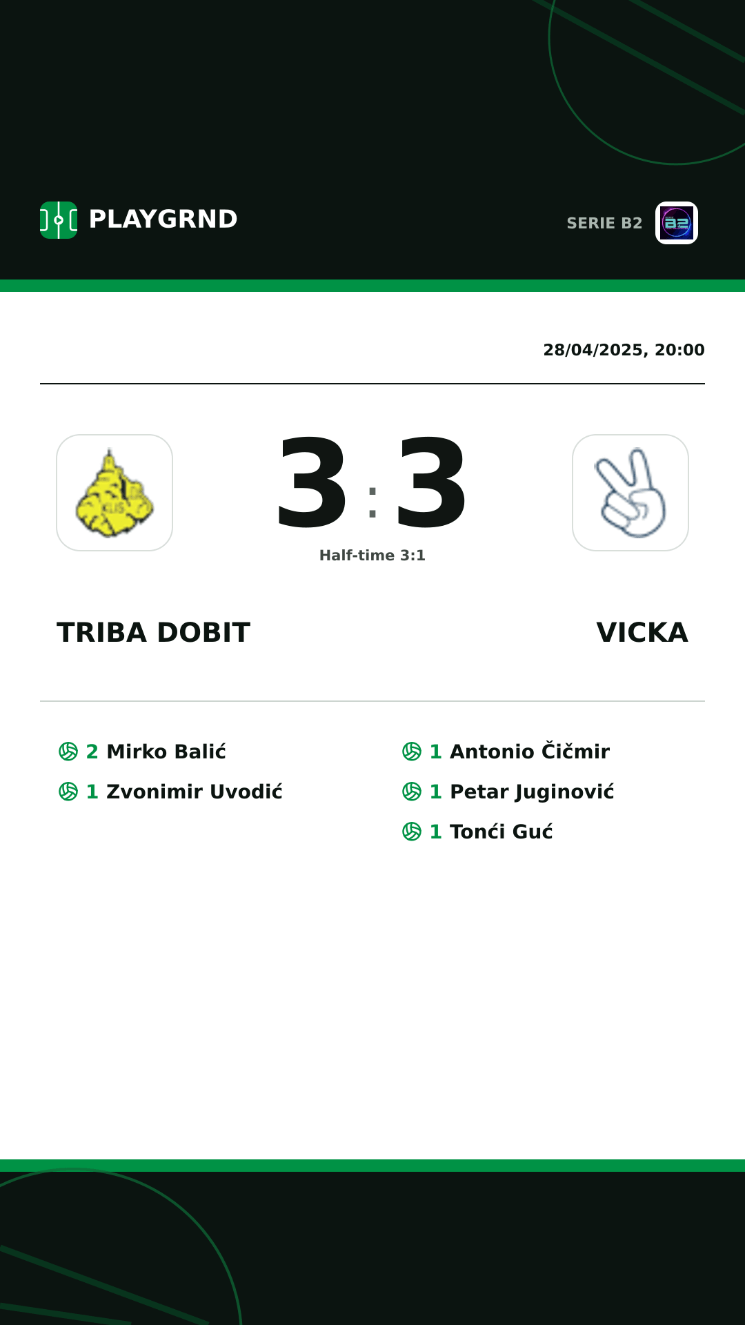 Instagram artwork: Triba Dobit 3:3 Vicka