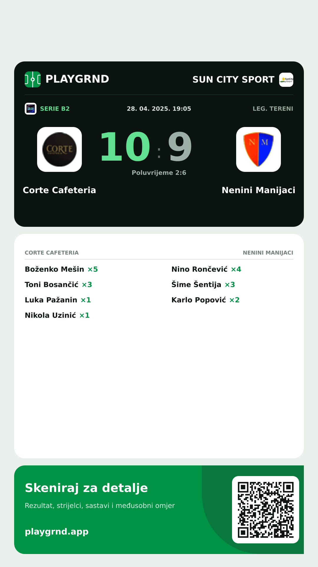 Story image: Corte Cafeteria 10:9 Nenini Manijaci
