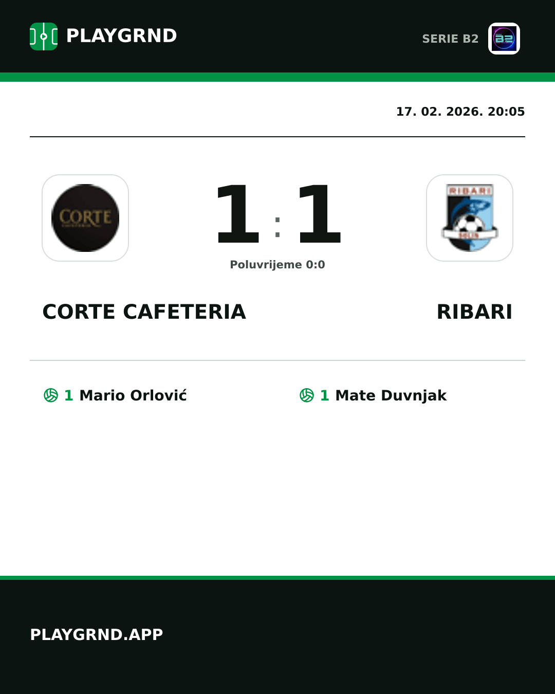 Instagram slika: Corte Cafeteria 1:1 Ribari