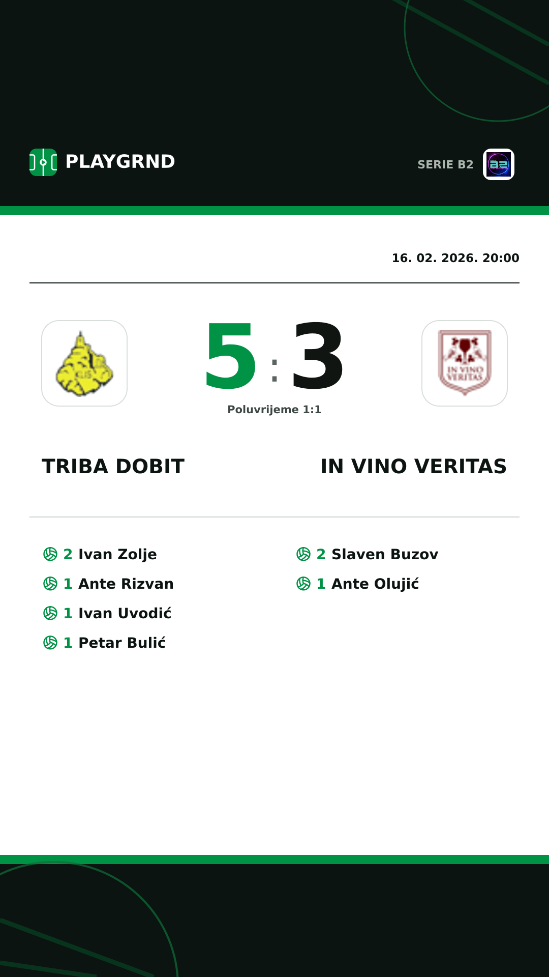 Instagram slika: Triba Dobit 5:3 IN Vino Veritas