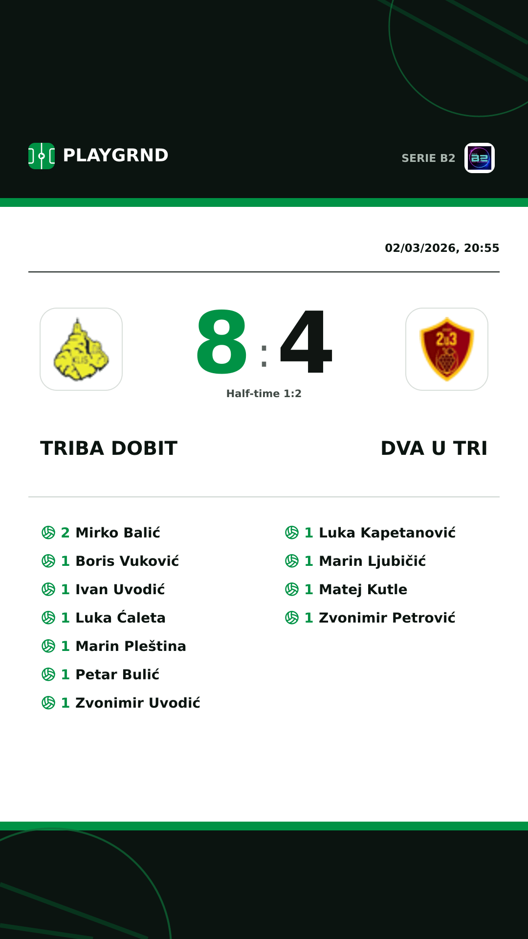 Instagram artwork: Triba Dobit 8:4 Dva U Tri