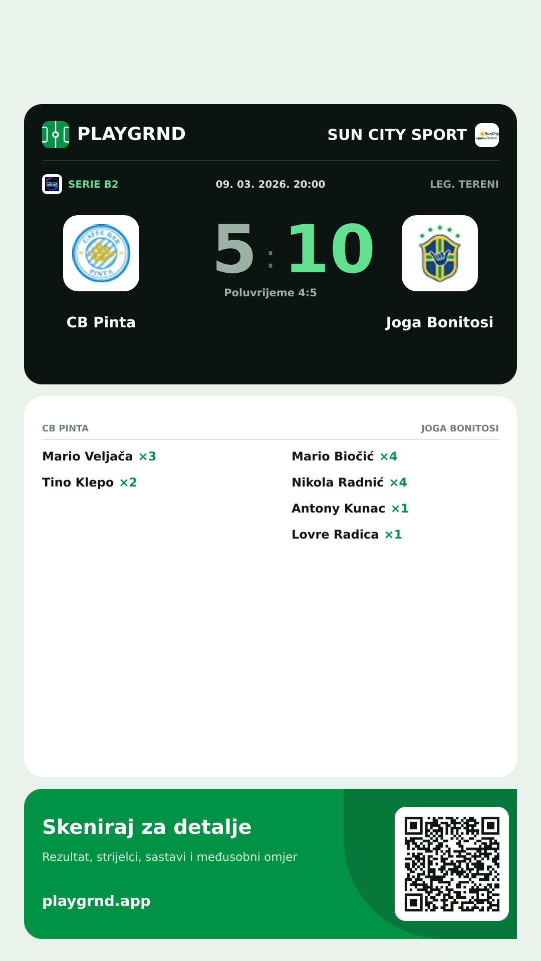 Story slika: CB Pinta 5:10 Joga Bonitosi