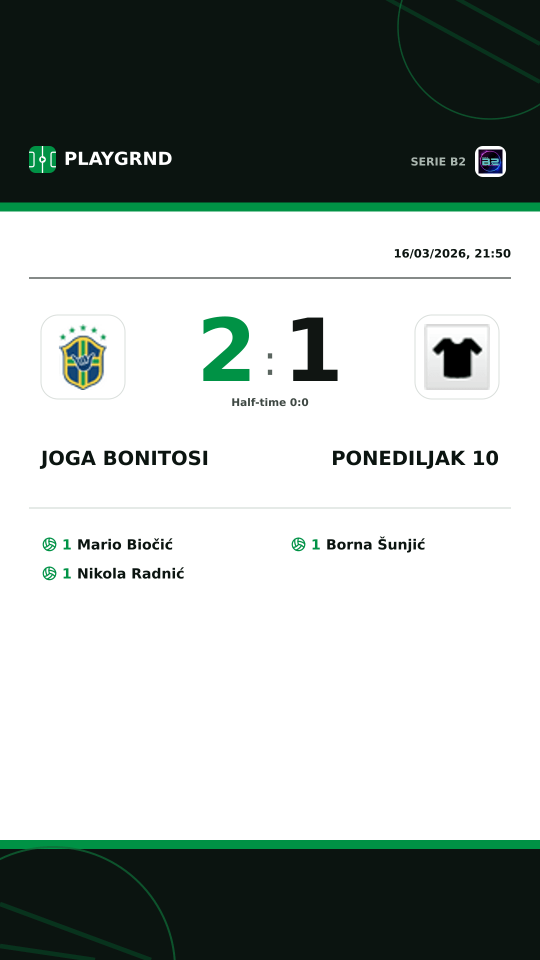 Instagram artwork: Joga Bonitosi 2:1 Ponediljak 10