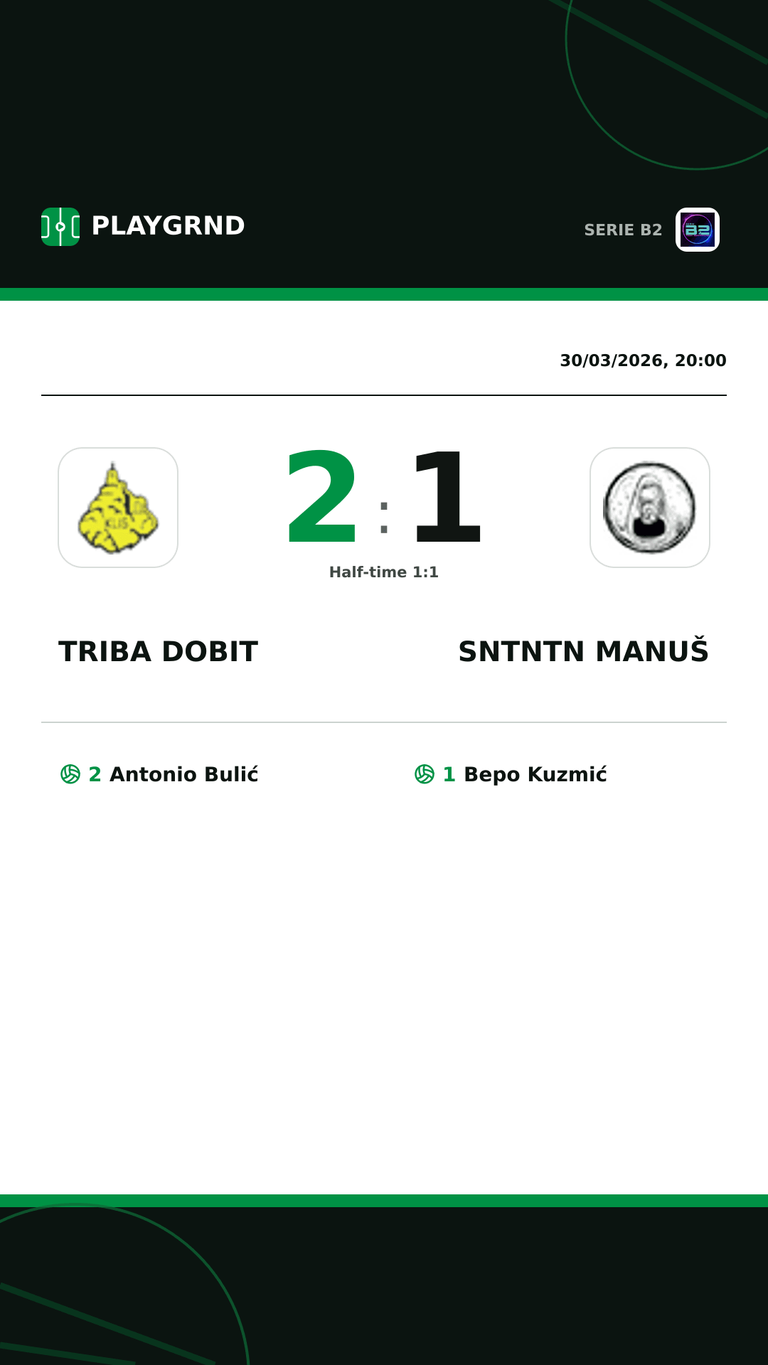 Instagram artwork: Triba Dobit 2:1 Sntntn Manuš