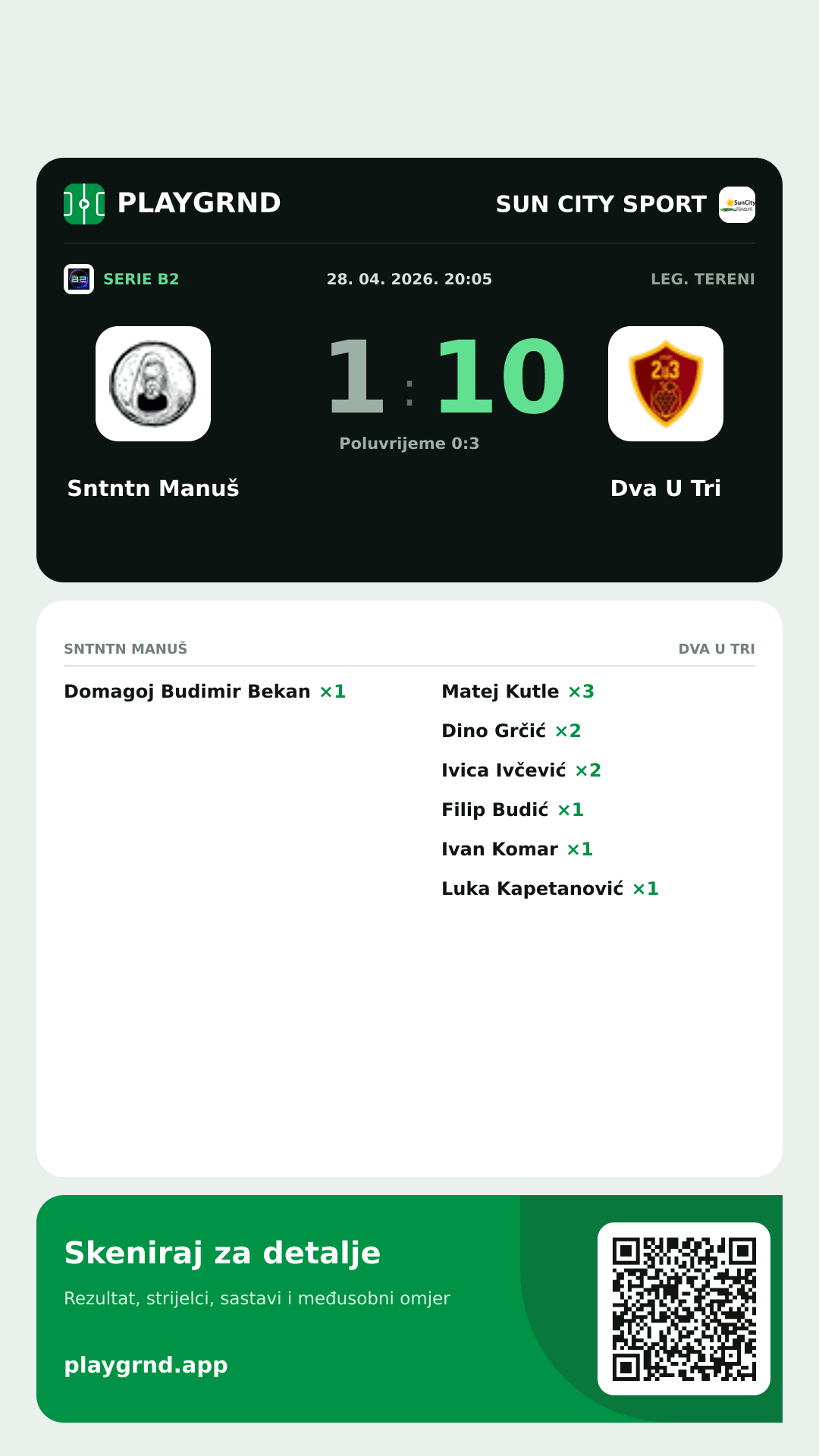 Story image: Sntntn Manuš 1:10 Dva U Tri