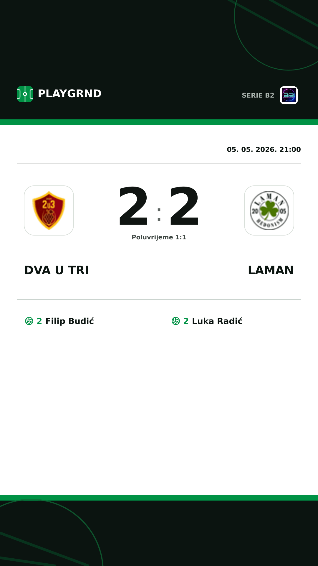 Instagram slika: Dva U Tri 2:2 Laman