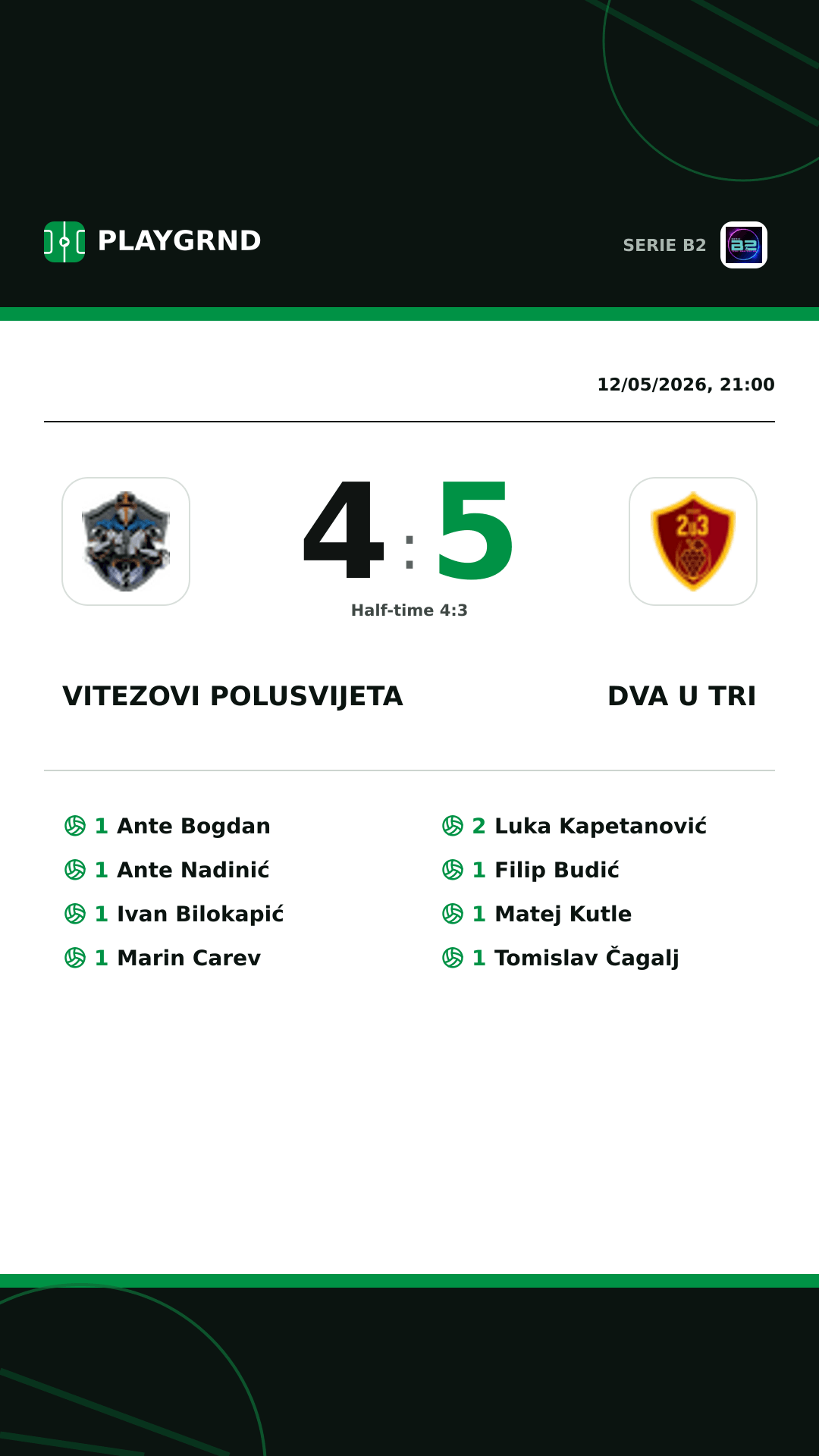 Instagram artwork: Vitezovi Polusvijeta 4:5 Dva U Tri