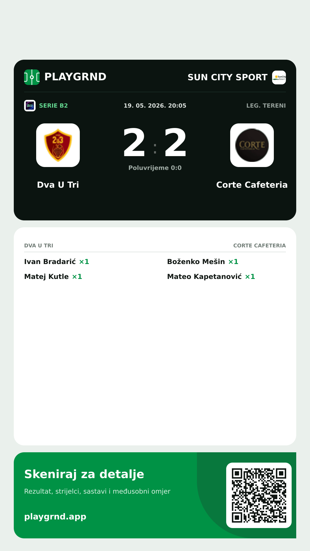Story slika: Dva U Tri 2:2 Corte Cafeteria