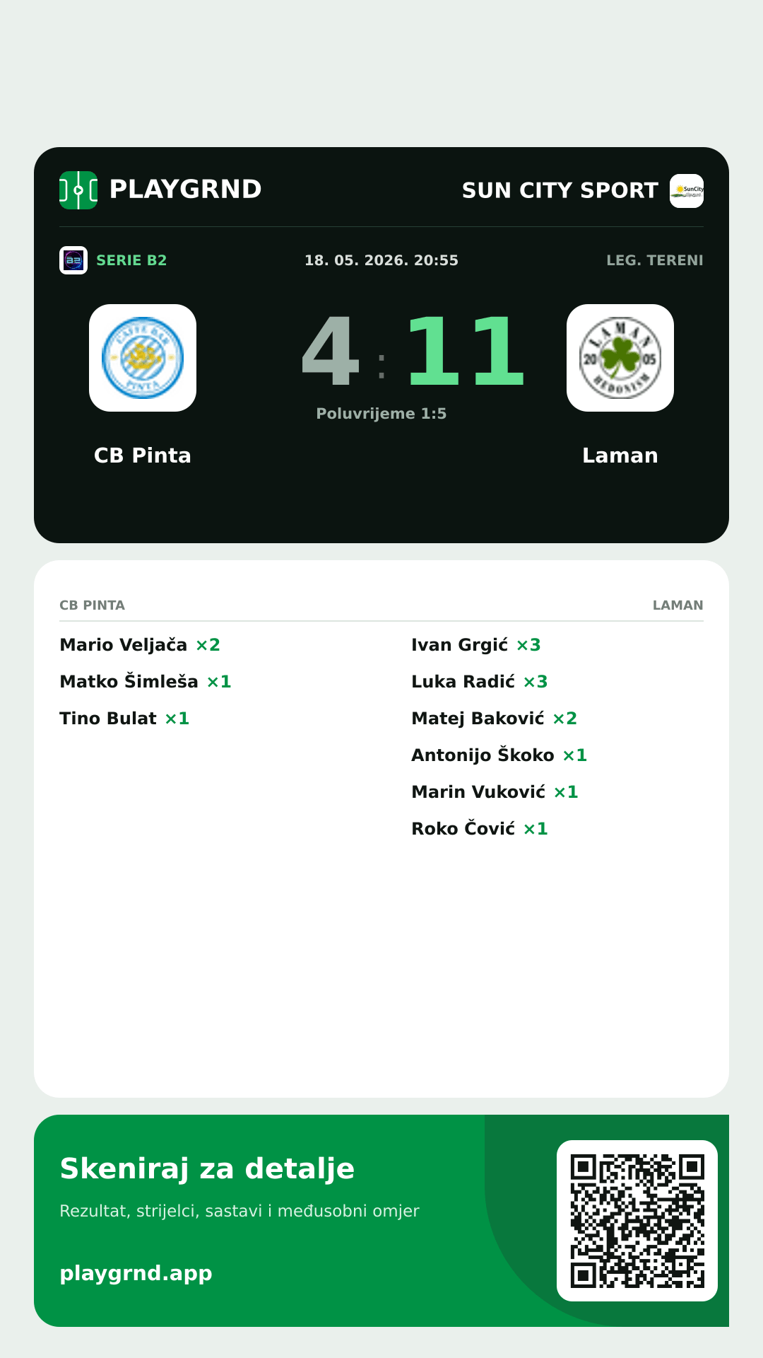 Story slika: CB Pinta 4:11 Laman