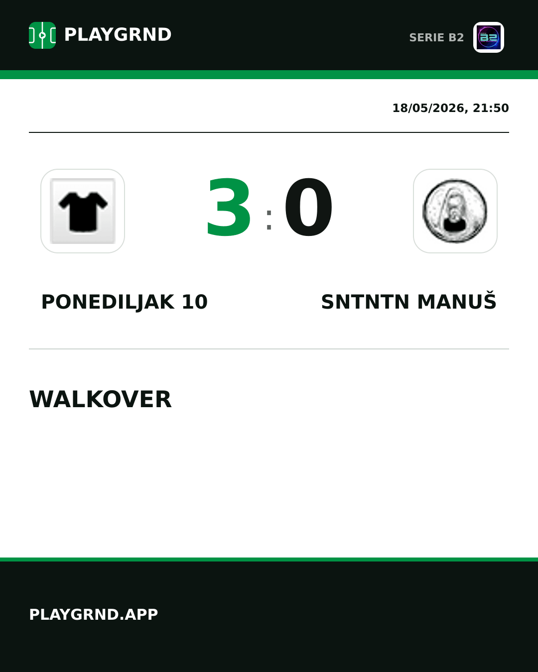 Instagram artwork: Ponediljak 10 3:0 Sntntn Manuš