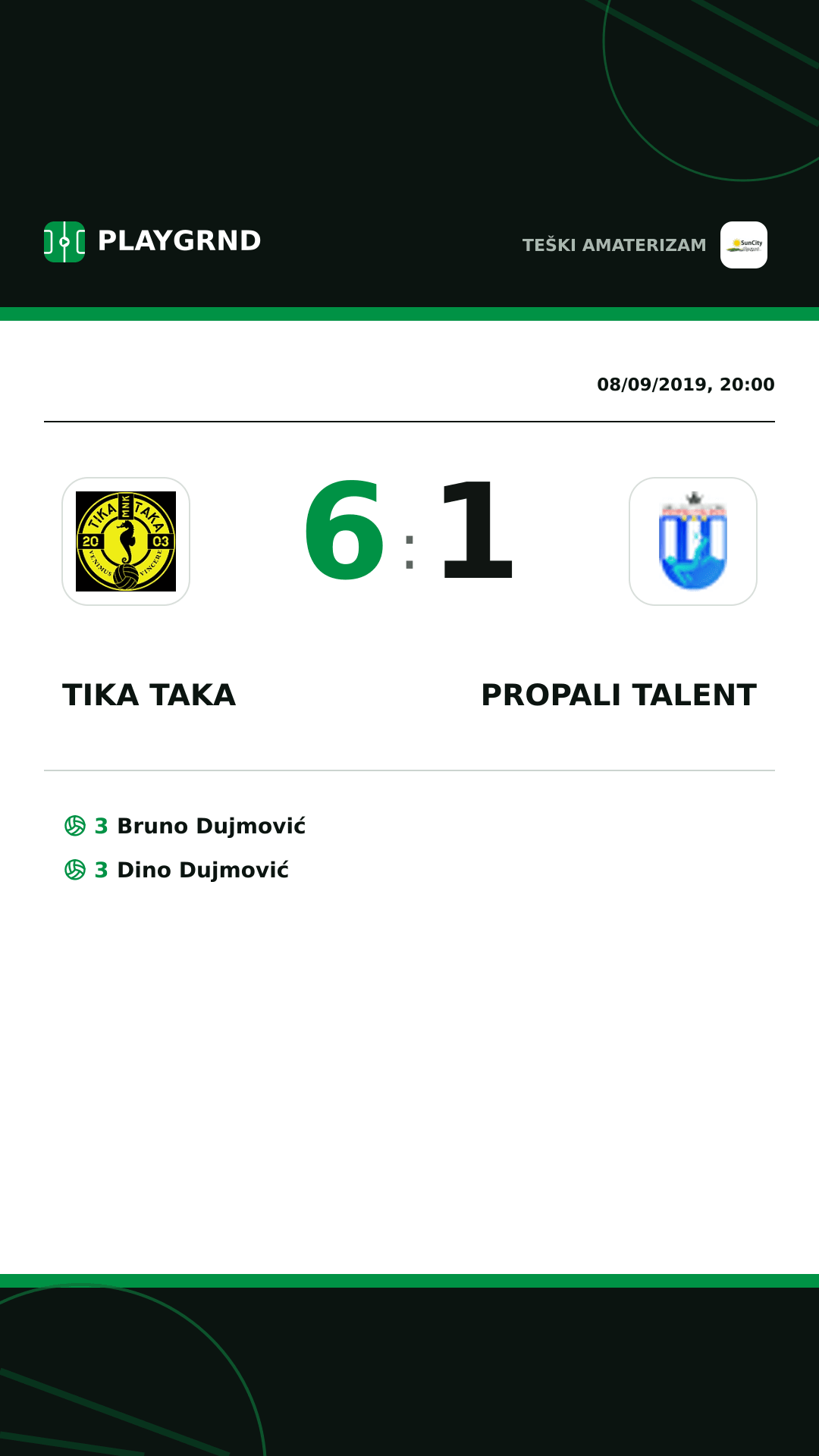 Instagram artwork: Tika Taka 6:1 Propali Talent
