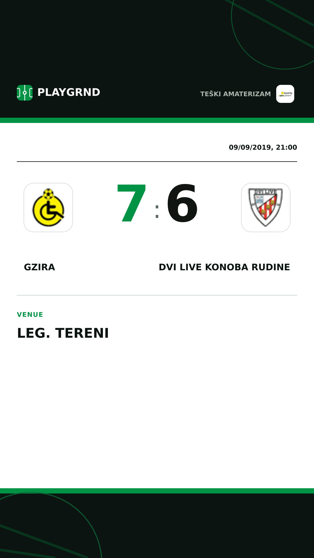 Instagram artwork: Gzira 7:6 Dvi Live Konoba Rudine