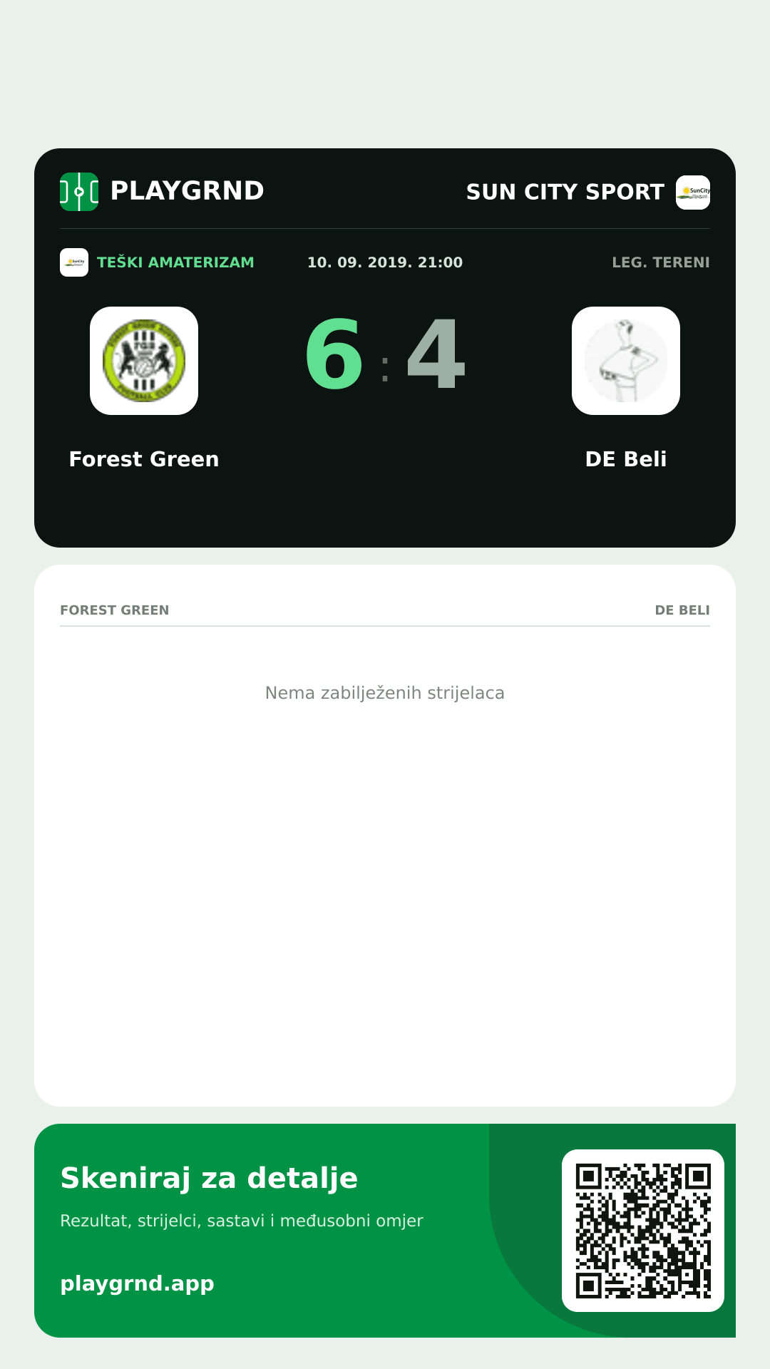 Story image: Forest Green 6:4 DE Beli