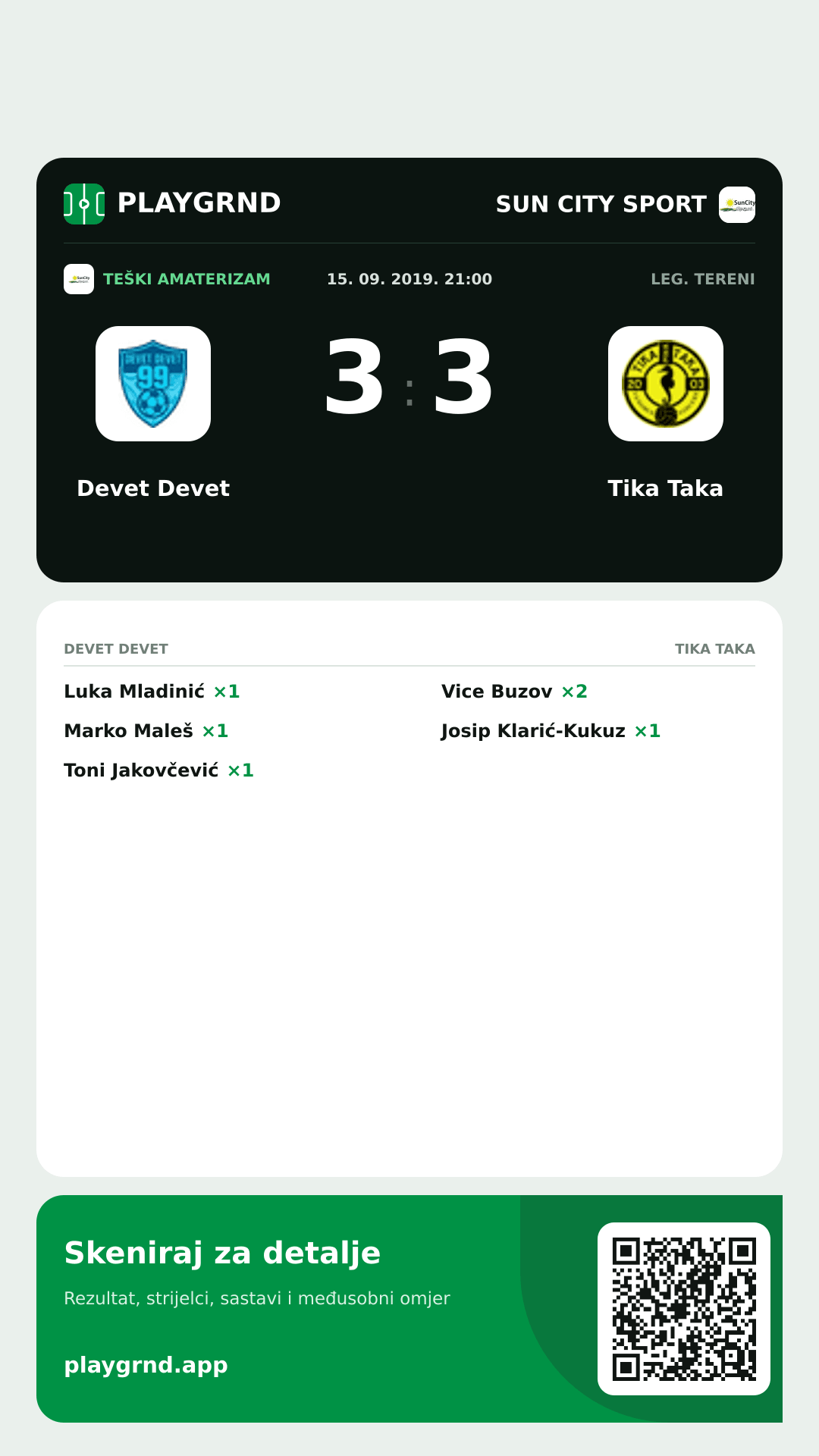 Story slika: Devet Devet 3:3 Tika Taka