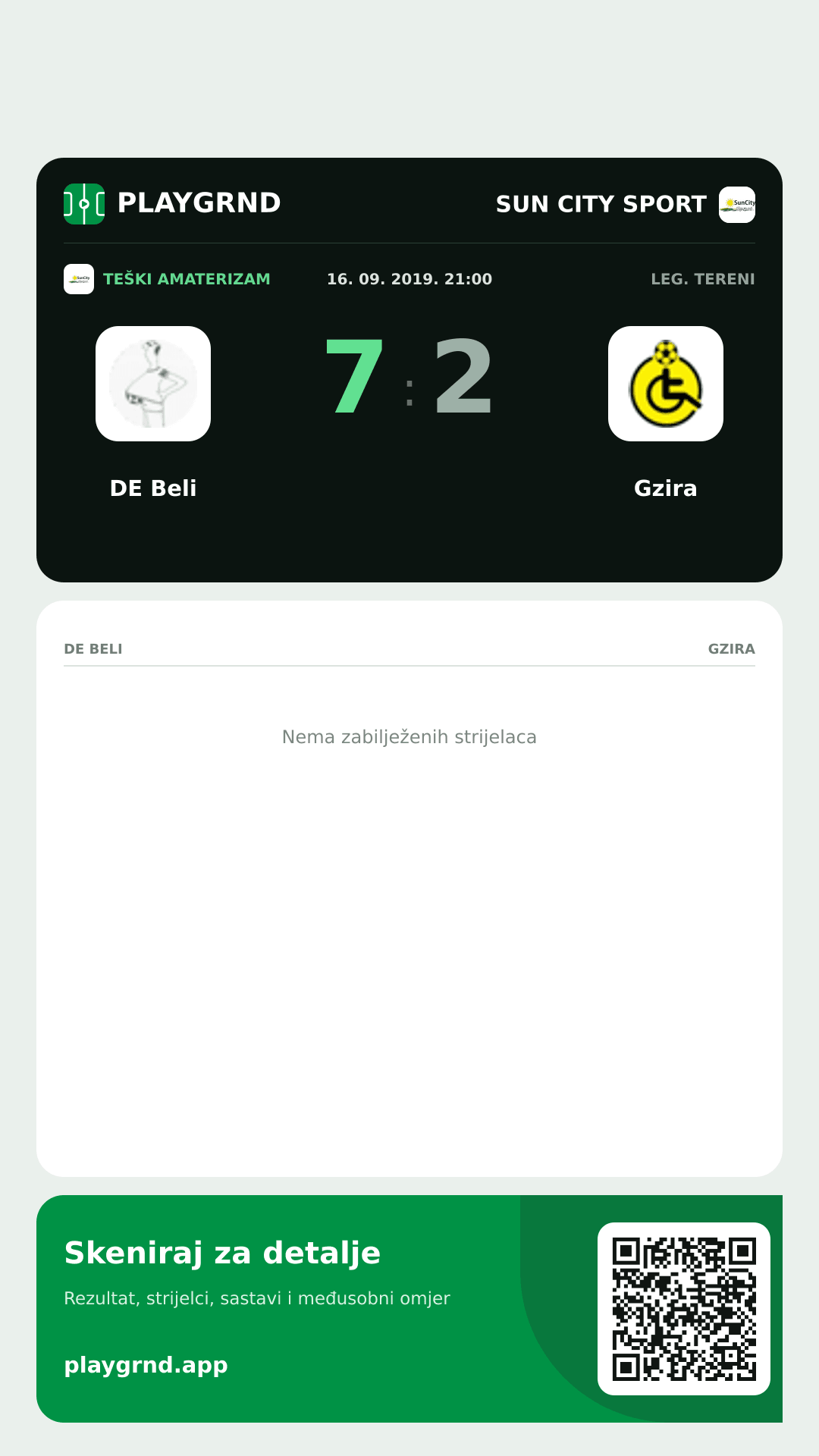 Story slika: DE Beli 7:2 Gzira