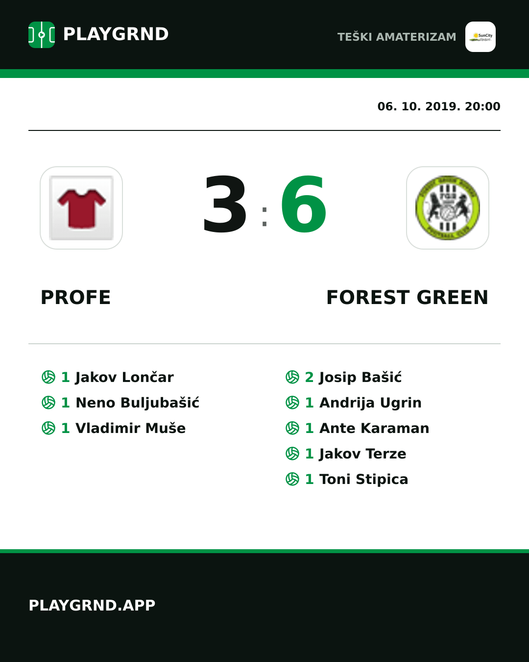 Instagram slika: Profe 3:6 Forest Green