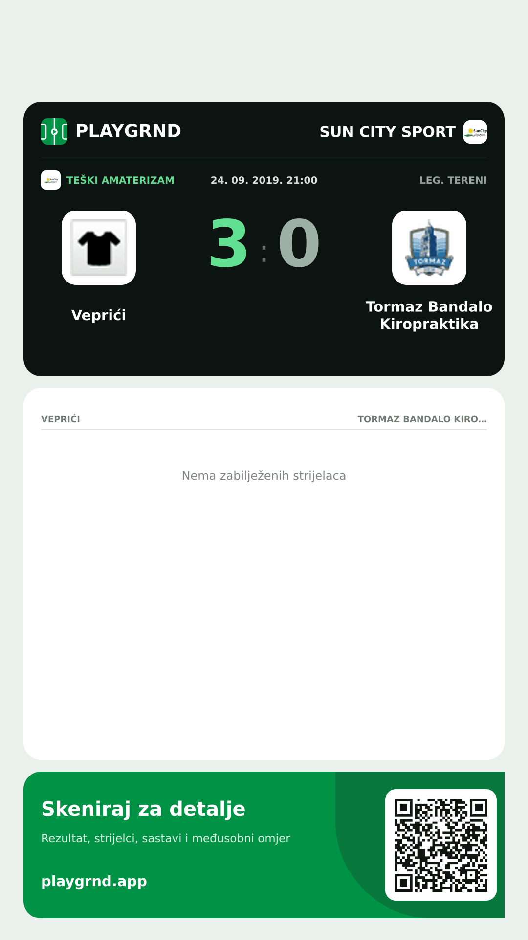 Story slika: Veprići 3:0 Tormaz Bandalo Kiropraktika