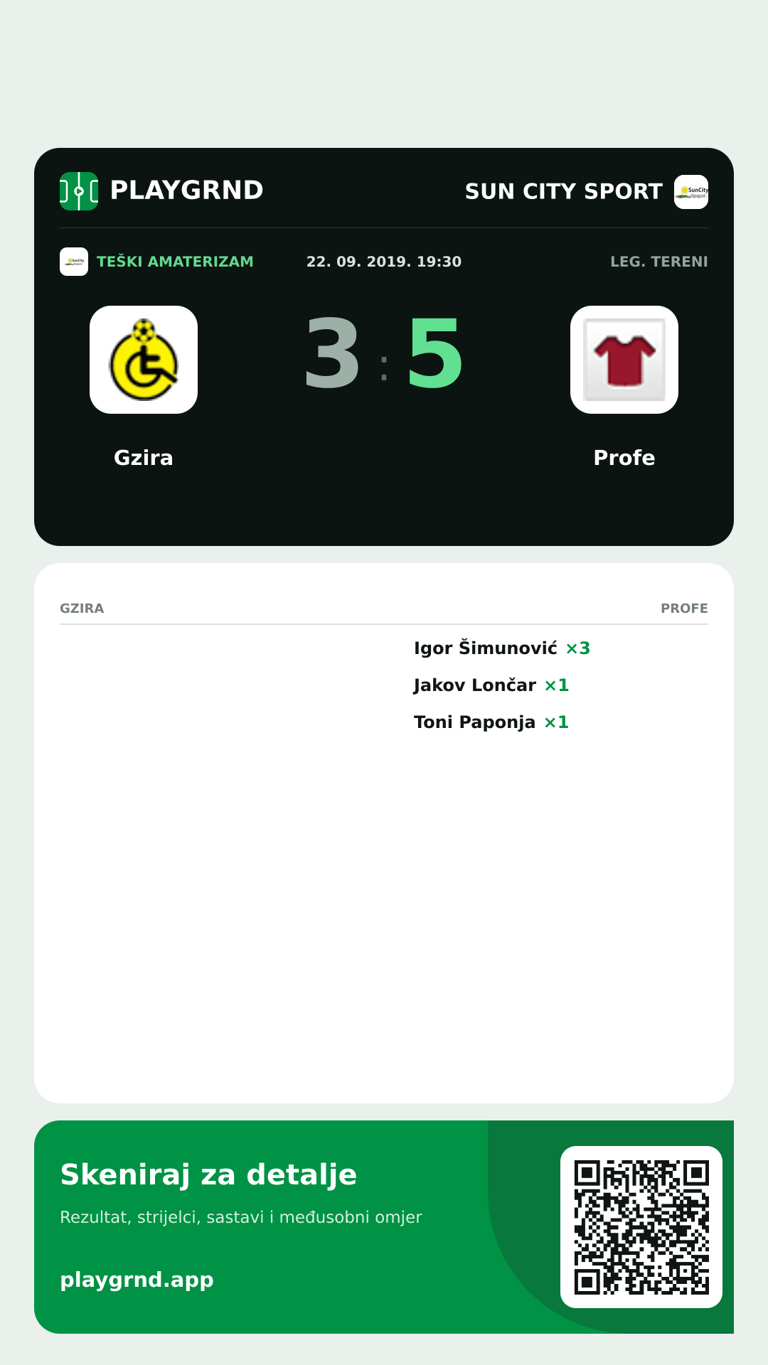 Story slika: Gzira 3:5 Profe