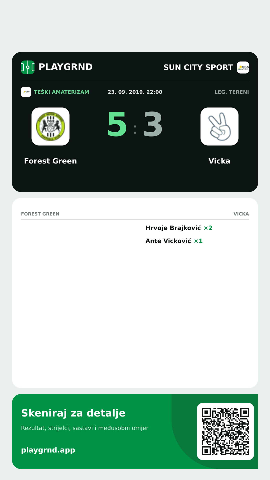 Story slika: Forest Green 5:3 Vicka