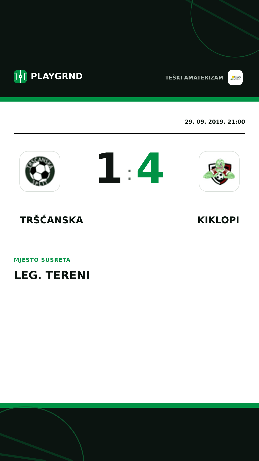 Instagram slika: Tršćanska 1:4 Kiklopi