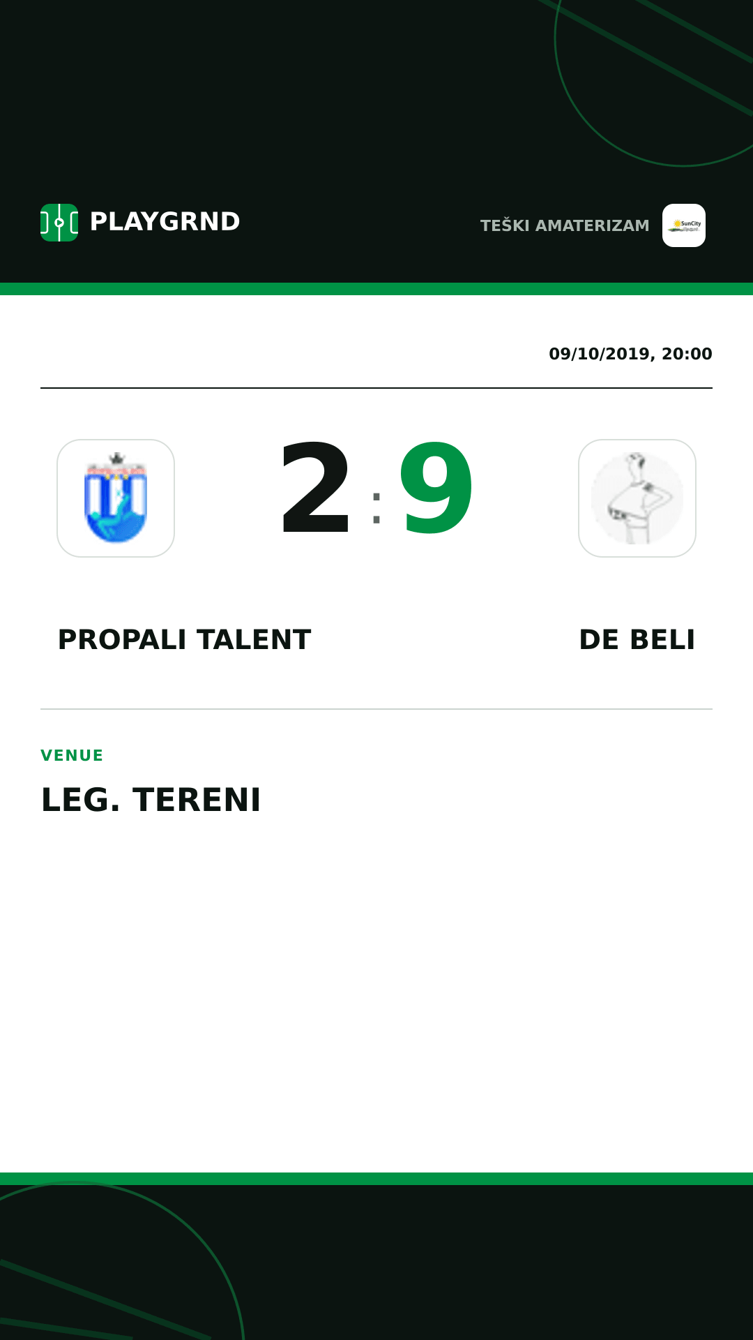 Instagram artwork: Propali Talent 2:9 DE Beli