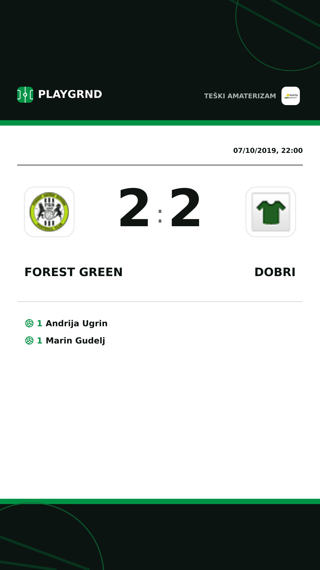 Instagram artwork: Forest Green 2:2 Dobri