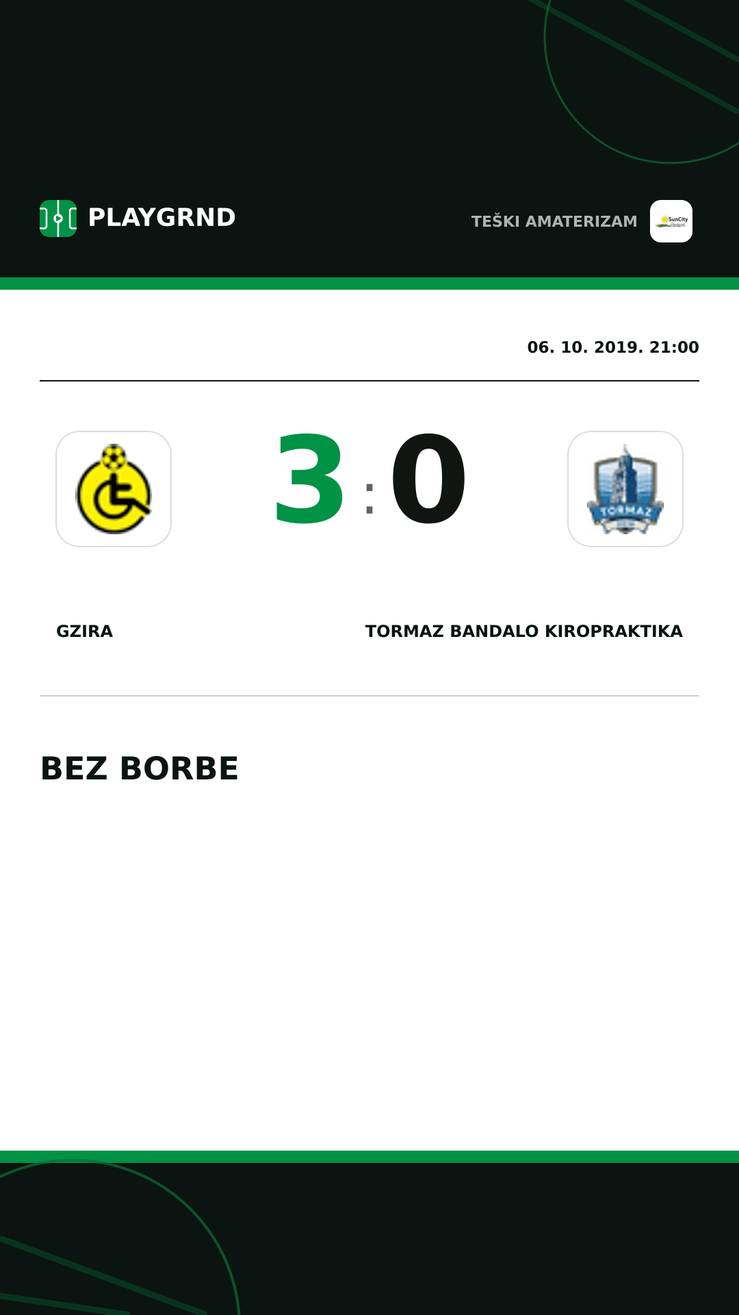 Instagram slika: Gzira 3:0 Tormaz Bandalo Kiropraktika