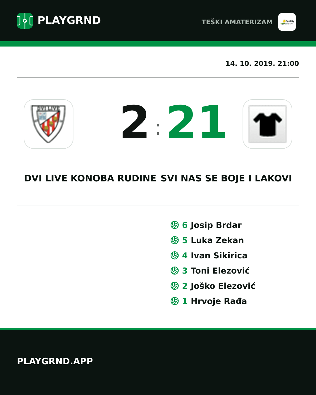 Instagram slika: Dvi Live Konoba Rudine 2:21 Svi nas se boje i lakovi