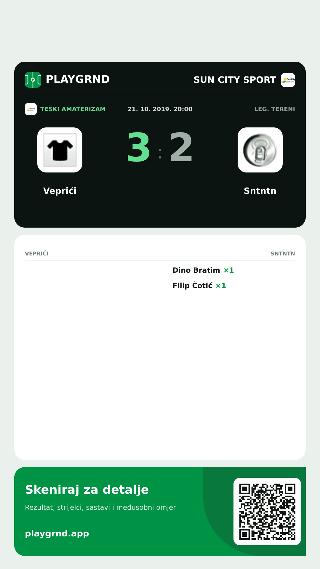 Story image: Veprići 3:2 Sntntn