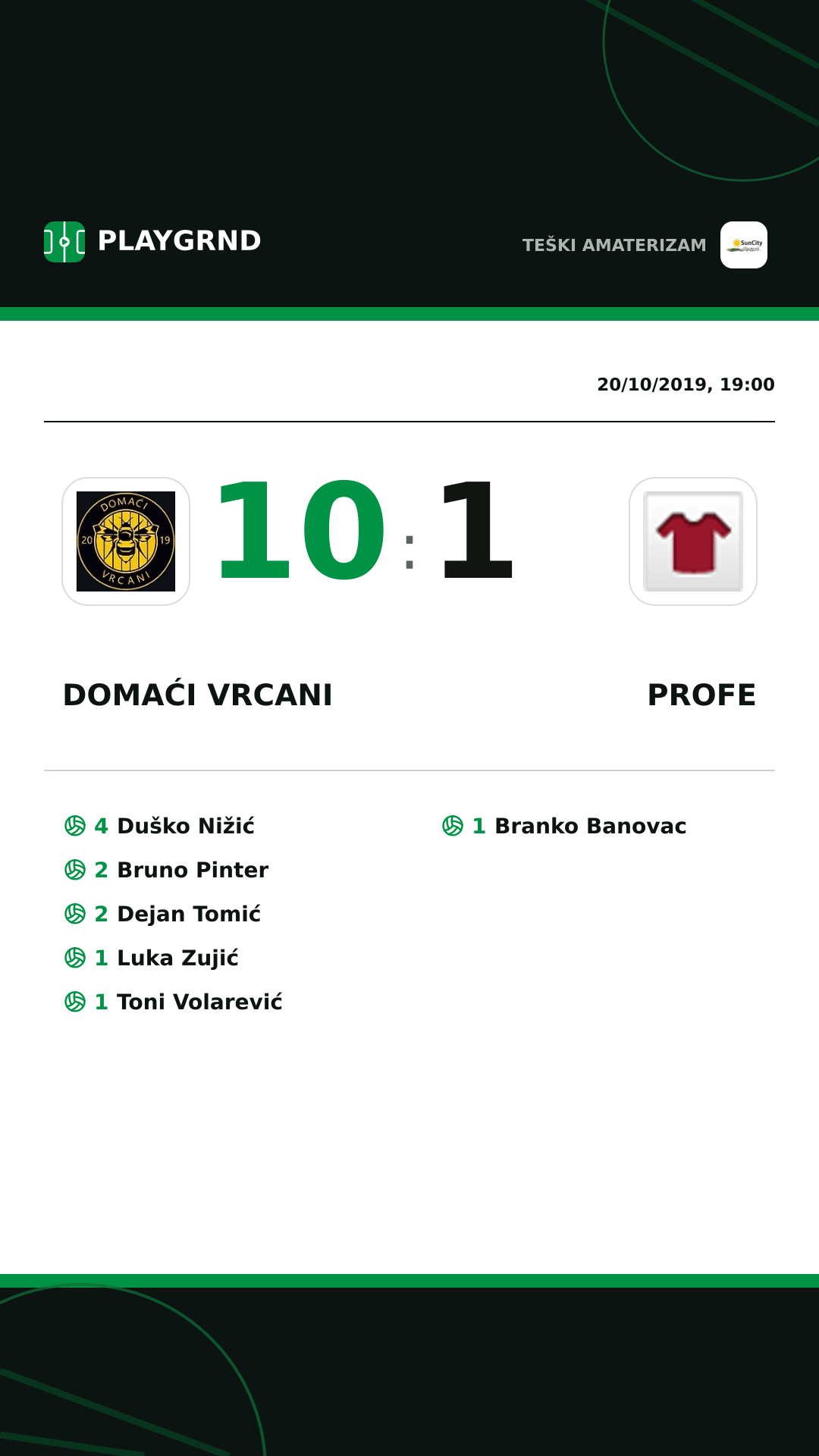 Instagram artwork: Domaći Vrcani 10:1 Profe