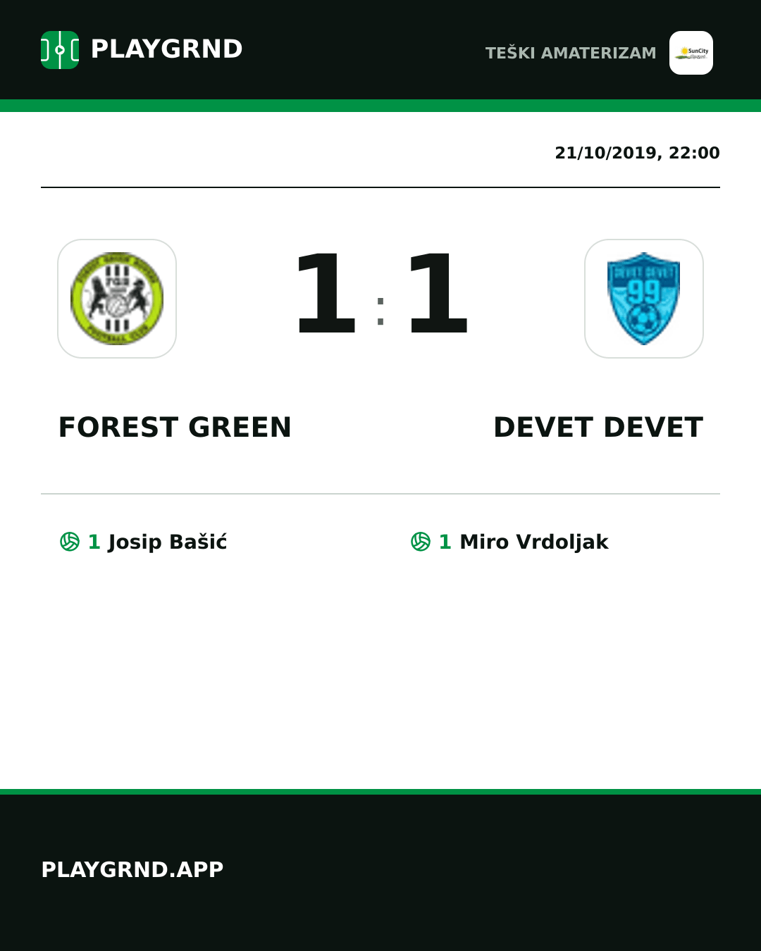 Instagram artwork: Forest Green 1:1 Devet Devet