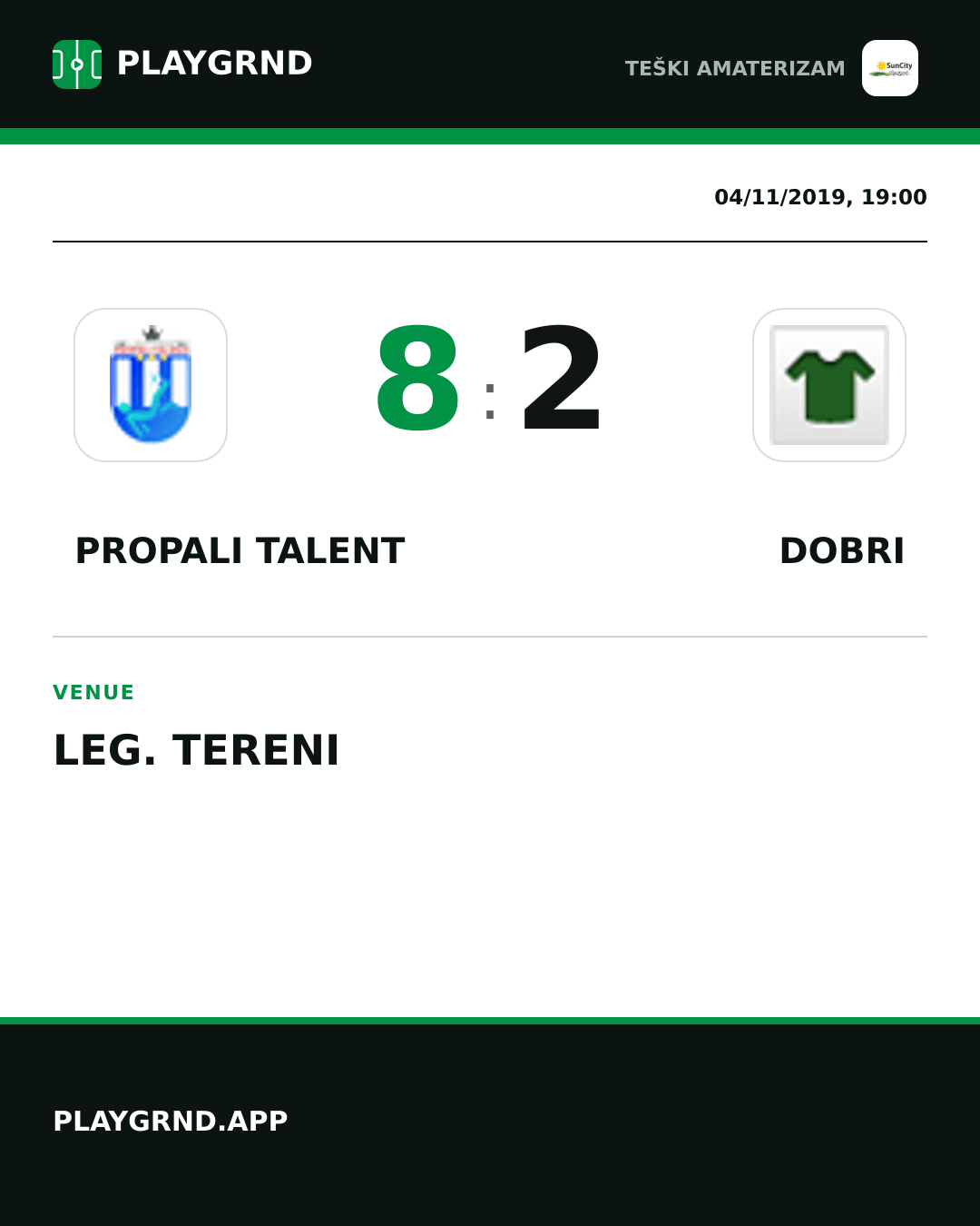 Instagram artwork: Propali Talent 8:2 Dobri