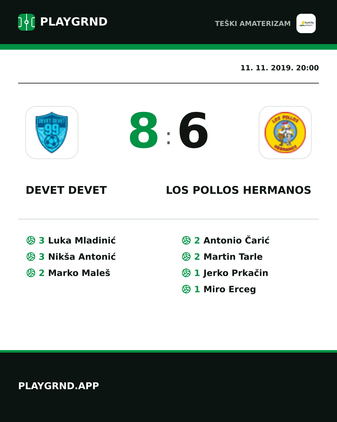 Instagram slika: Devet Devet 8:6 Los Pollos Hermanos