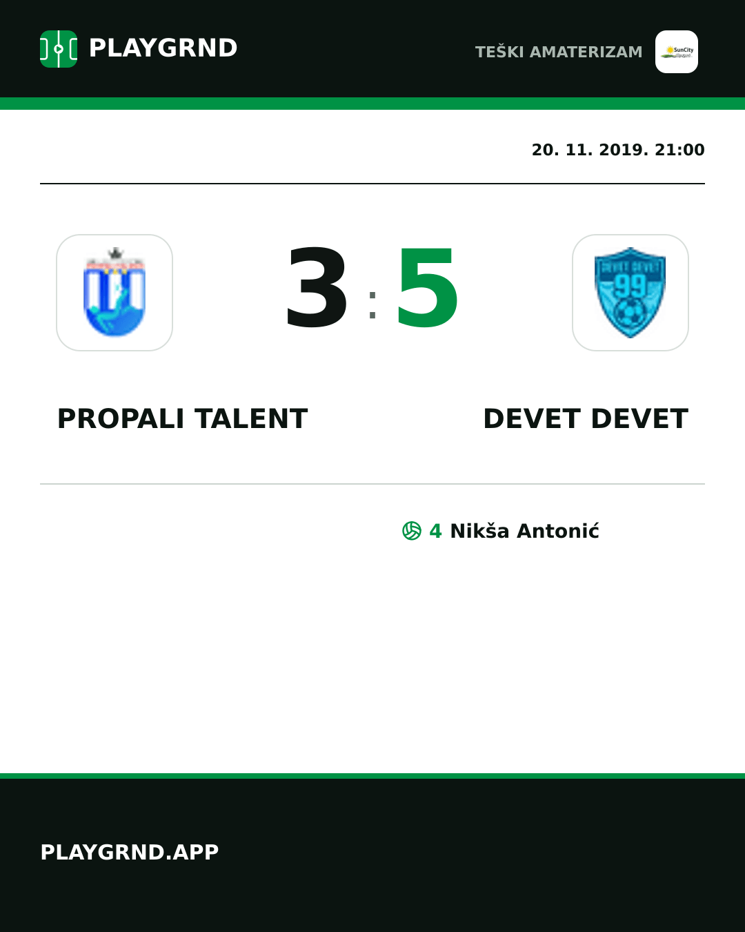 Instagram slika: Propali Talent 3:5 Devet Devet