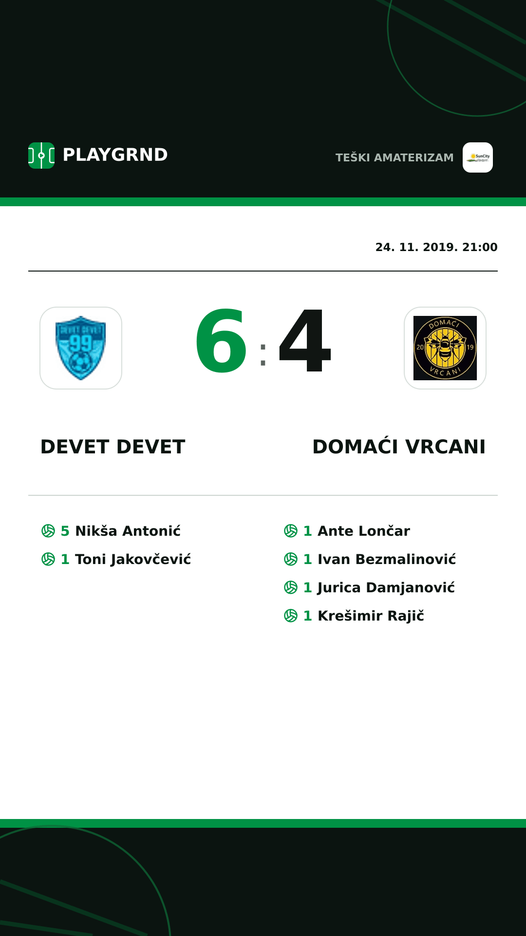Instagram slika: Devet Devet 6:4 Domaći Vrcani