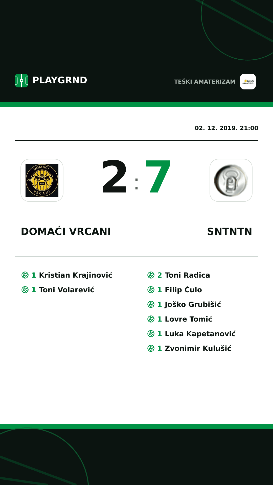 Instagram slika: Domaći Vrcani 2:7 Sntntn