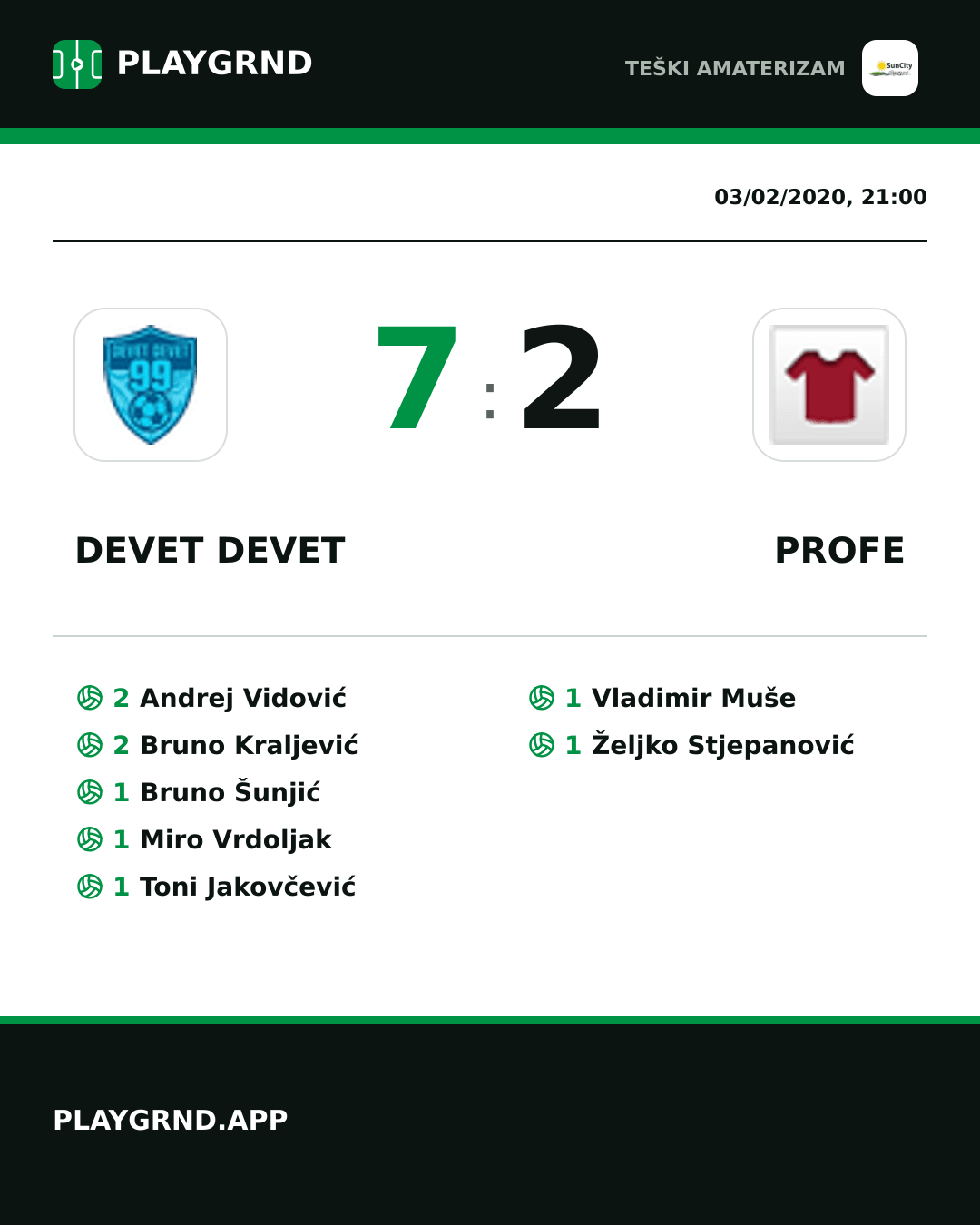 Instagram artwork: Devet Devet 7:2 Profe
