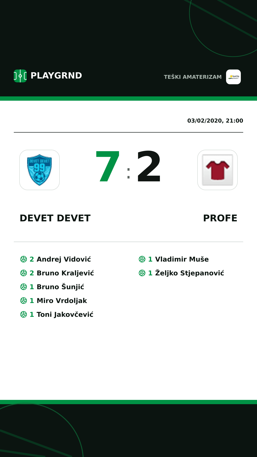 Instagram artwork: Devet Devet 7:2 Profe