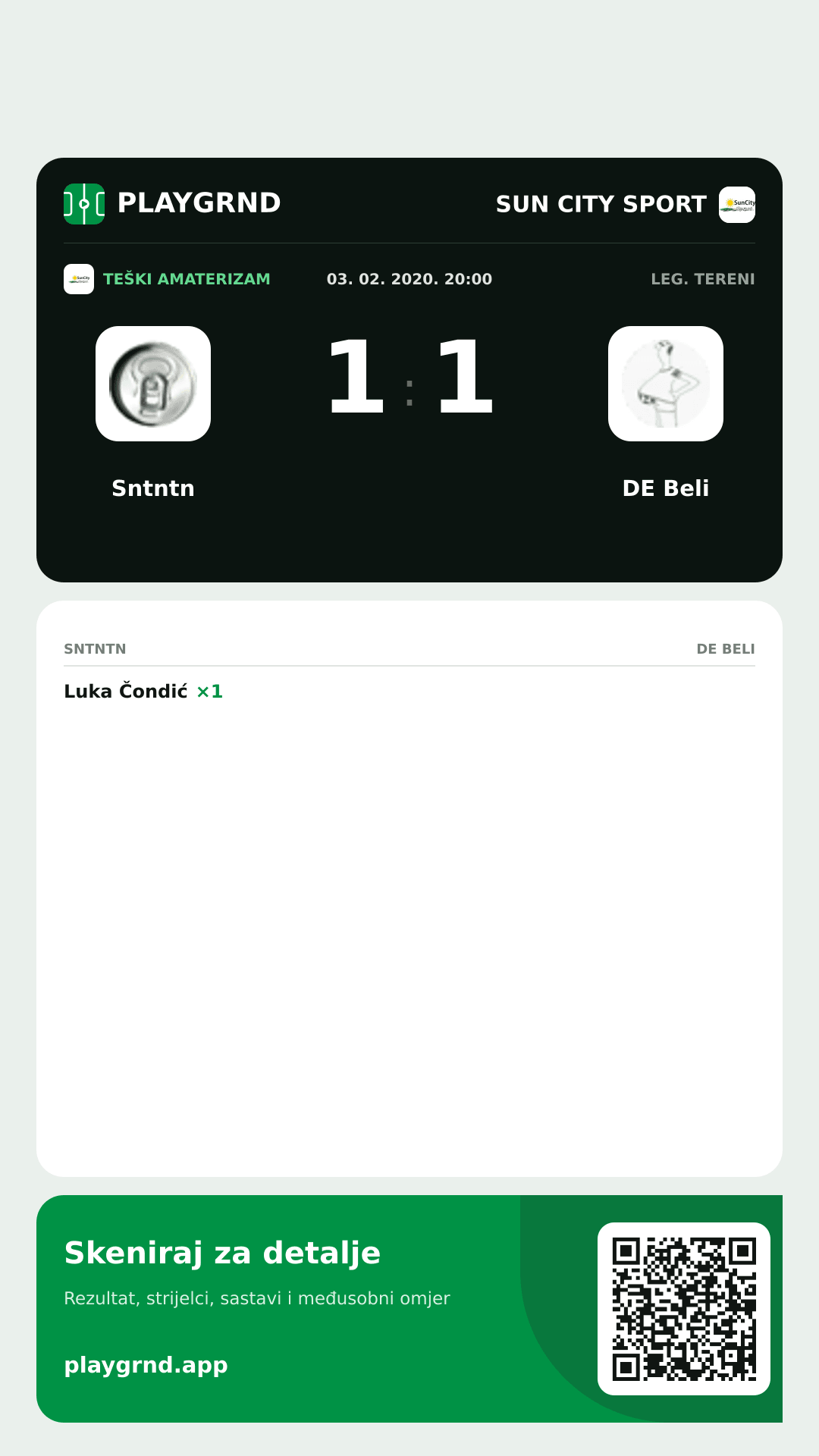 Story slika: Sntntn 1:1 DE Beli