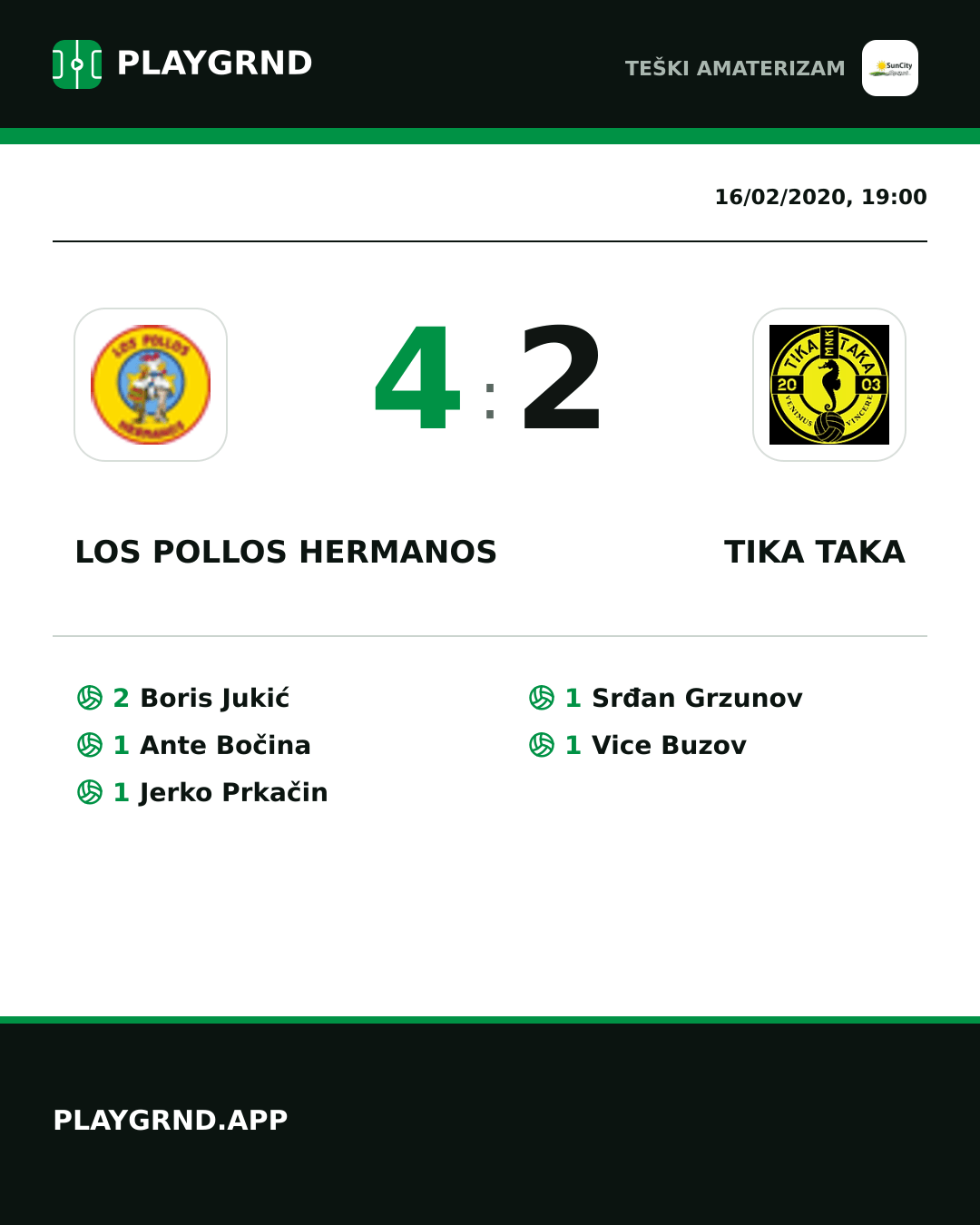 Instagram artwork: Los Pollos Hermanos 4:2 Tika Taka