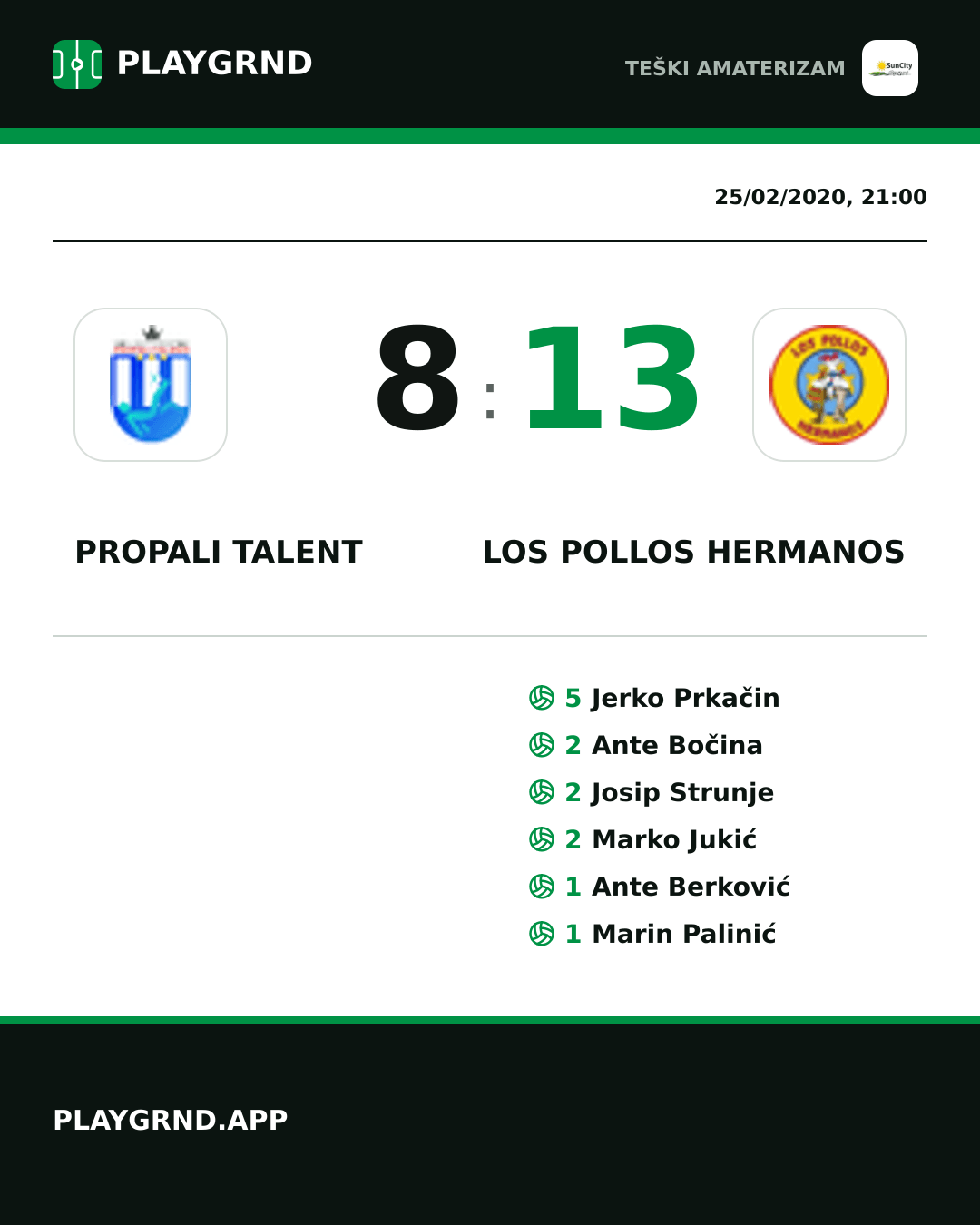 Instagram artwork: Propali Talent 8:13 Los Pollos Hermanos