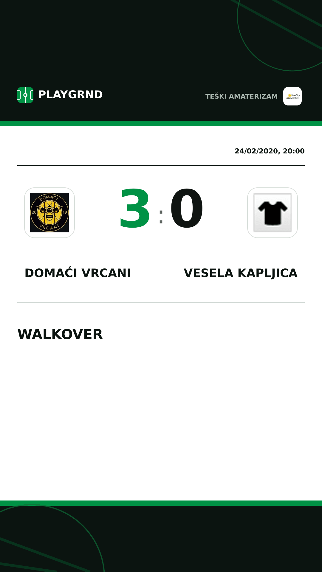 Instagram artwork: Domaći Vrcani 3:0 Vesela Kapljica