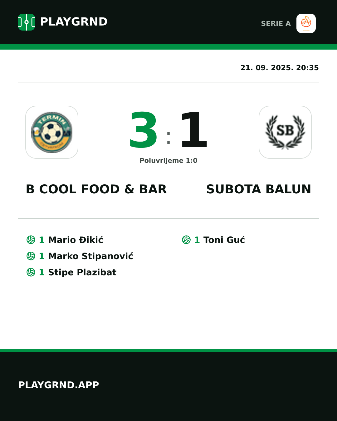 Instagram slika: B Cool Food & Bar 3:1 Subota Balun