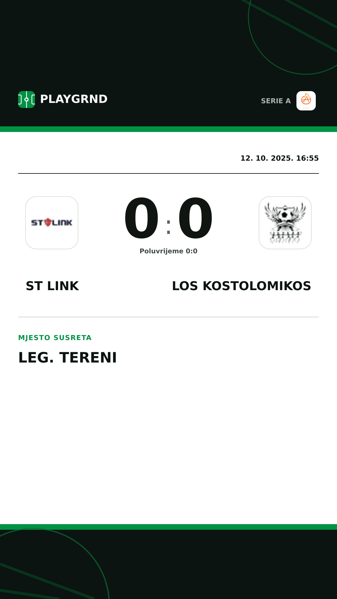 Instagram slika: ST Link 0:0 Los Kostolomikos
