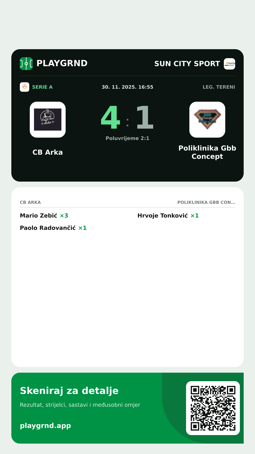 Story slika: CB Arka 4:1 Poliklinika Gbb Concept