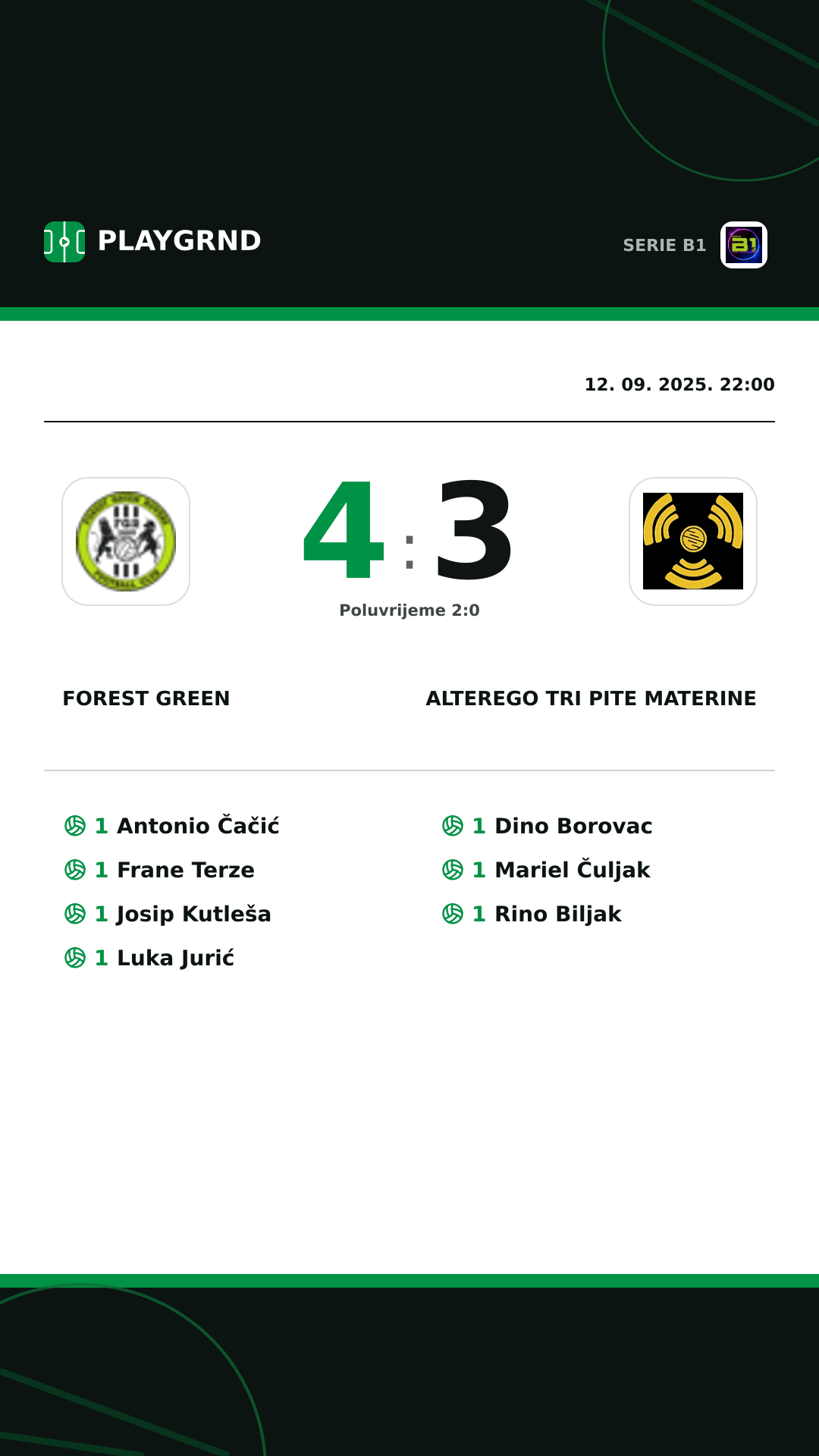Instagram slika: Forest Green 4:3 CB Piccadilly Tri Pite Materine
