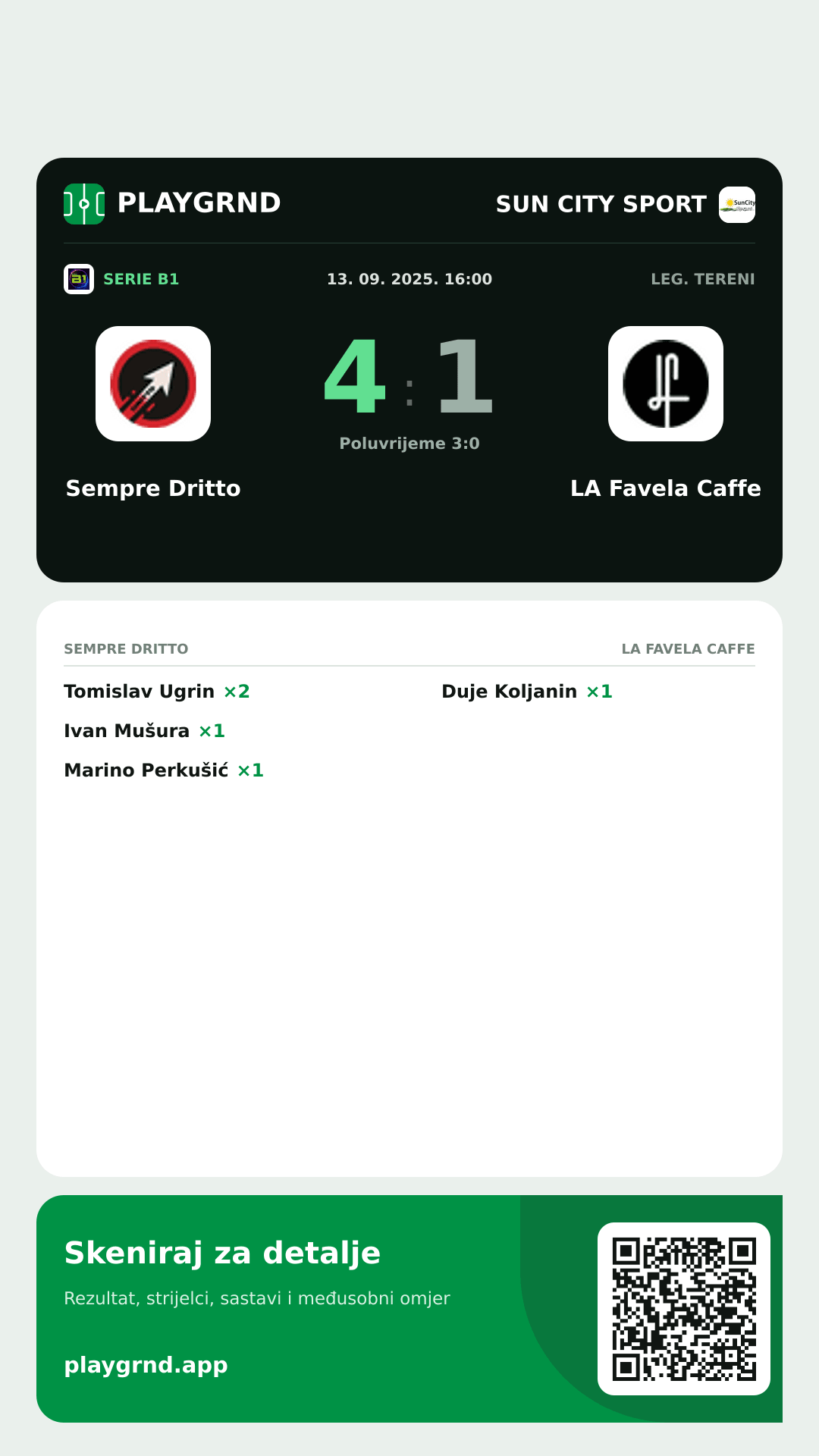 Story image: Sempre Dritto 4:1 LA Favela Caffe