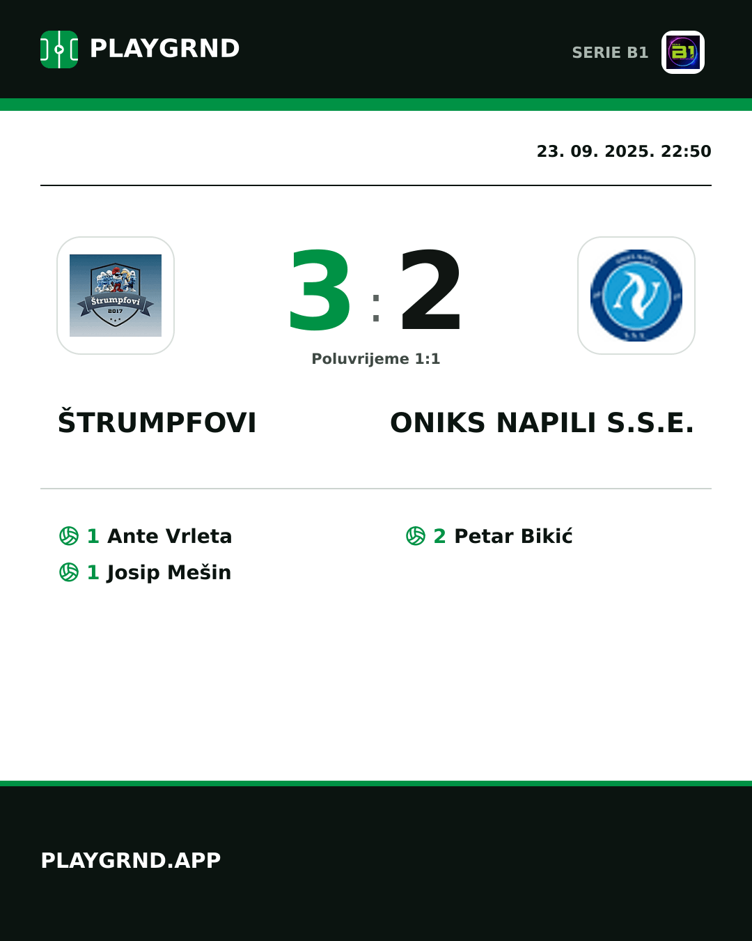 Instagram slika: Štrumpfovi 3:2 Oniks Napili S.S.E.