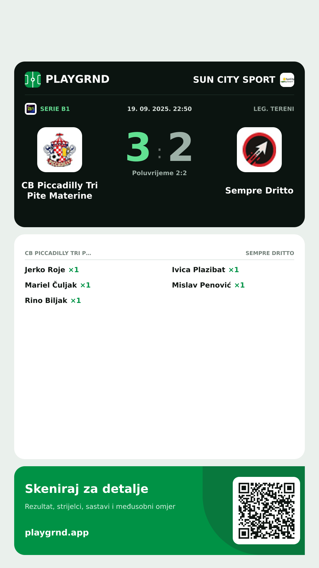 Story slika: CB Piccadilly Tri Pite Materine 3:2 Sempre Dritto